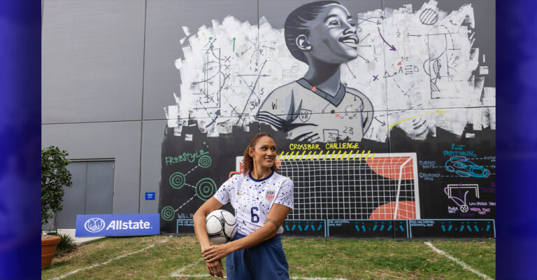 Allstate Debuts Coaching Mural to Develop Youth Soccer Players