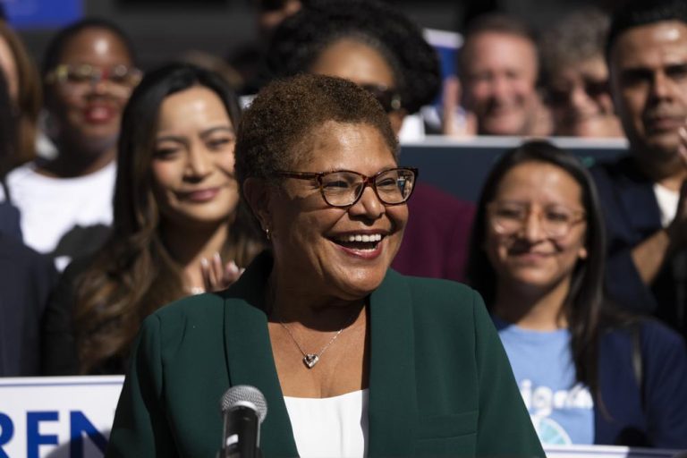 In ailing LA, Mayor-elect Karen Bass promises unity, change
