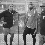 Lamarriel with his Team USA Under 19 National Football Team Coaches.