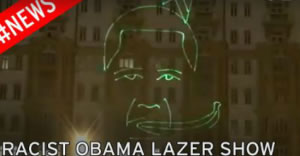Russian Laser Show Wishes Banana Eating Obama a Happy Birthday