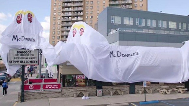 NY Burger King restaurant dresses up as a McDonald’s for Halloween