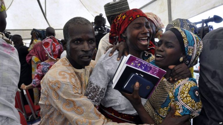 Freed Chibok Girls Reunite With Families in Nigeria