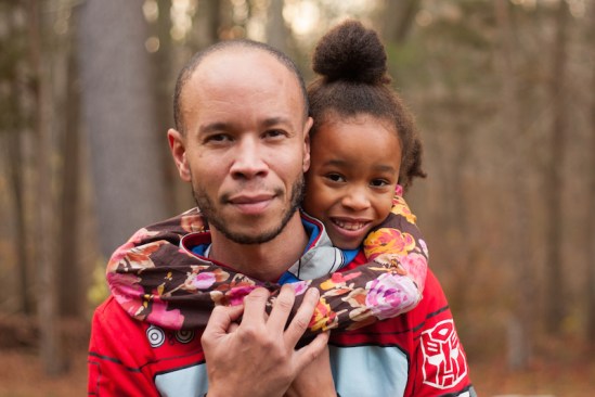 Marc Bushelle is teaching his daughter to be fearless… one inspirational photo at a time