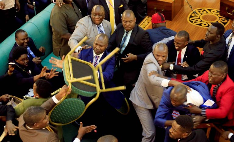 Fistfights Erupt in Uganda’s Parliament Amid Move to Extend President’s Rule