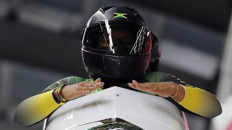 Jamaican women join bobsled party with 1st Olympic run