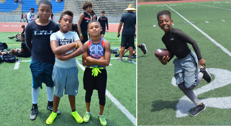 Youthful Football Campers Go Full Force