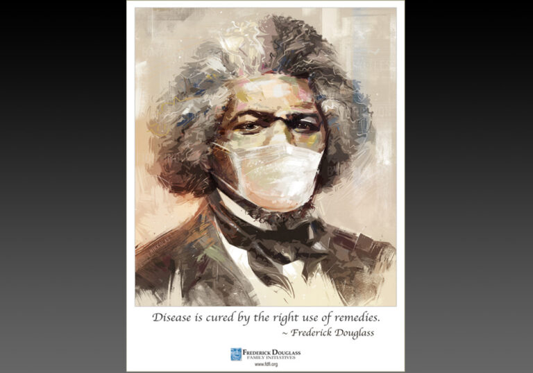 Frederick Douglass Artwork Adds Ancestral Wit to COVID Awareness