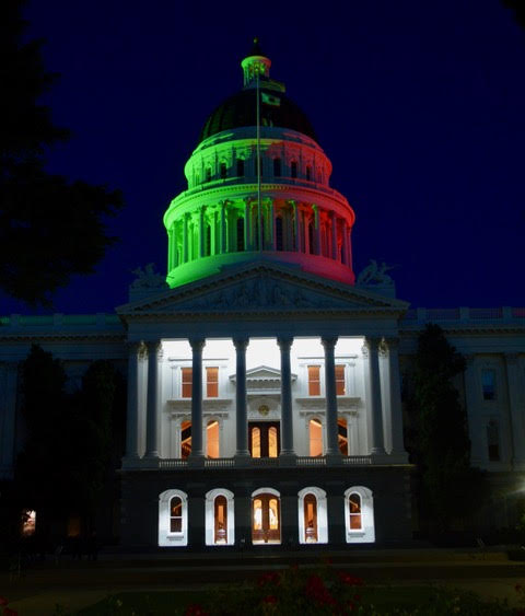 California State Capitol Goes Black … Red and Green to Mark Juneteenth