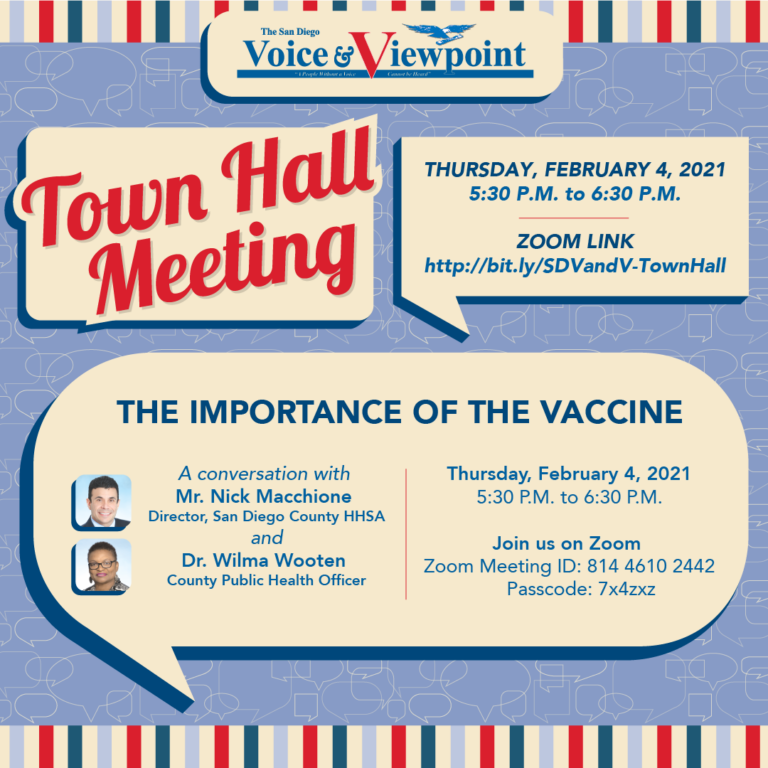 Join our Town Hall Meeting: The Importance of the Vaccine