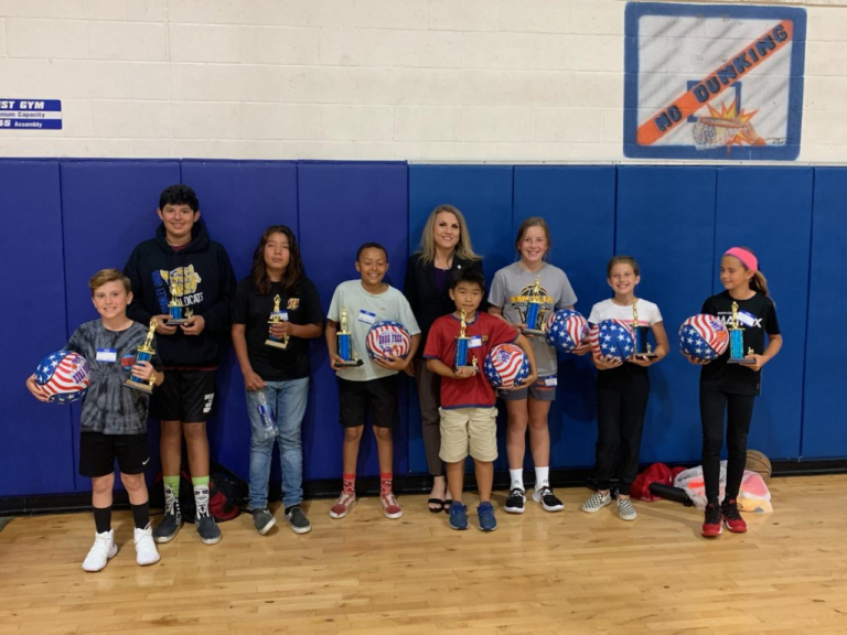 LOCAL HOOPSTERS COMPETE IN FREE THROW COMPETITION