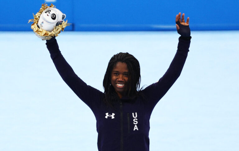 With Her Speedskating Gold Medal, Erin Jackson Hopes to Inspire More Black Girls in Winter Sports