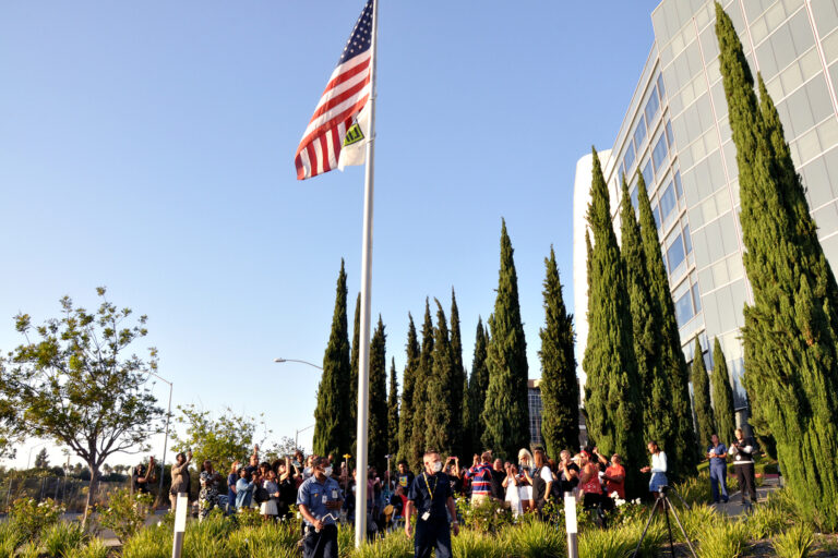 “Donate Life” Flag-raising Ceremony for Peyton Pablo Manning Nurse