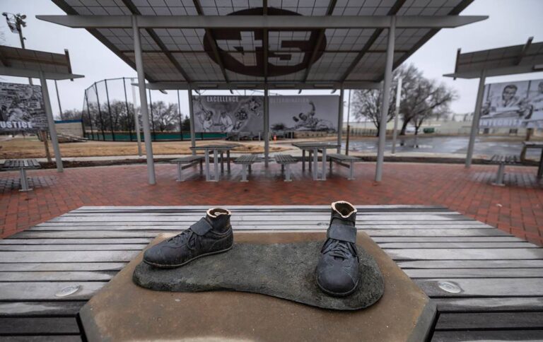 Jackie Robinson Statue Stolen from Youth League Field in Kansas Found in Trash Can