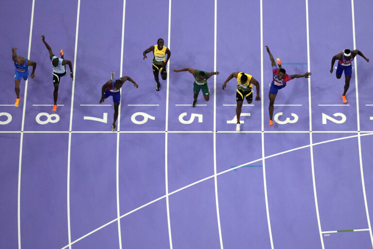 Noah Lyles Wins A Historically Close Olympic 100-Meter Sprint By Five-Thousandths Of A Second