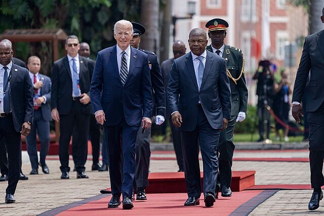 Thousands Cheer Biden’s Arrival in Angola for His Long-Promised Sub-Saharan Africa Visit