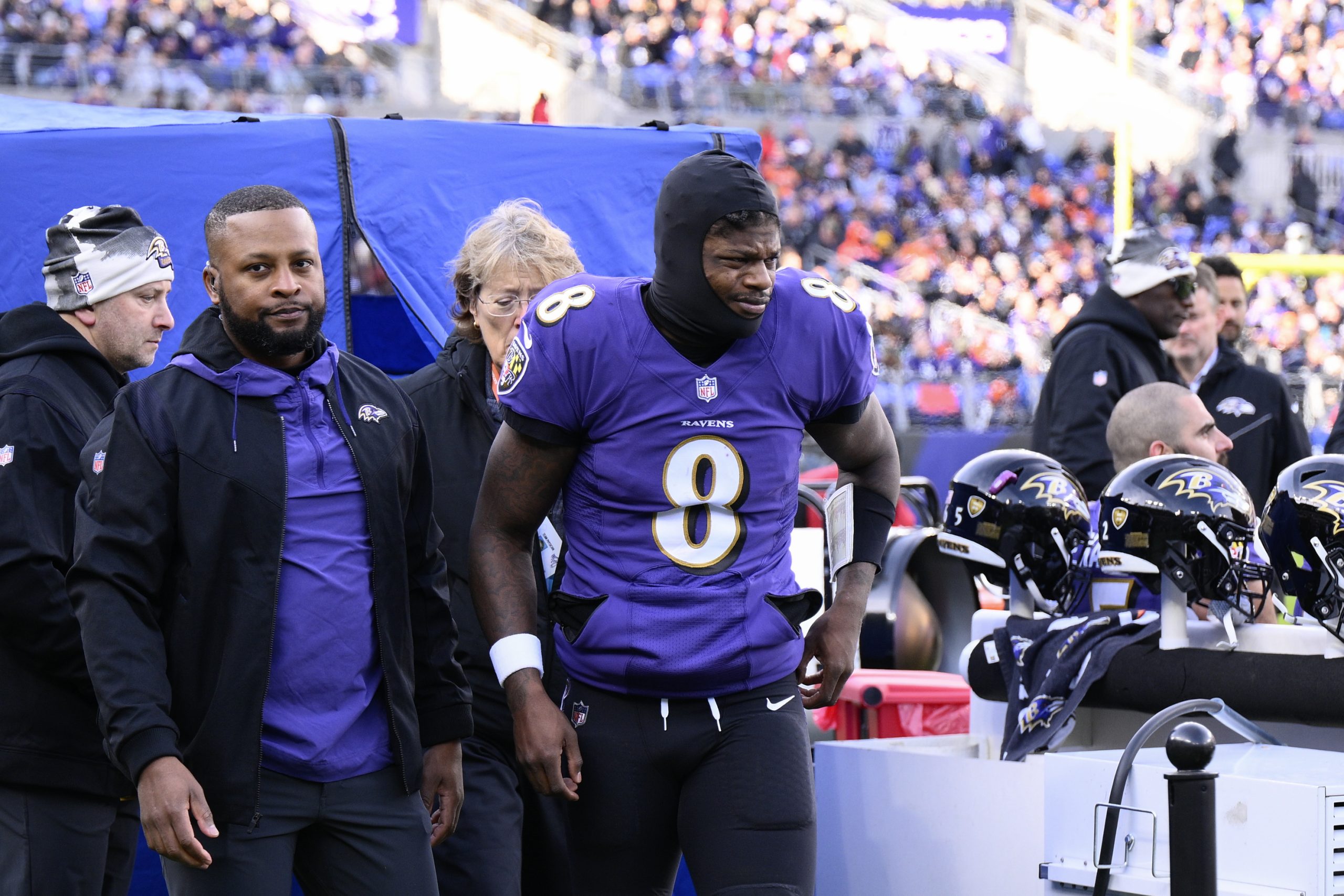 QB Lamar Jackson limited at practice for Ravens - The San Diego