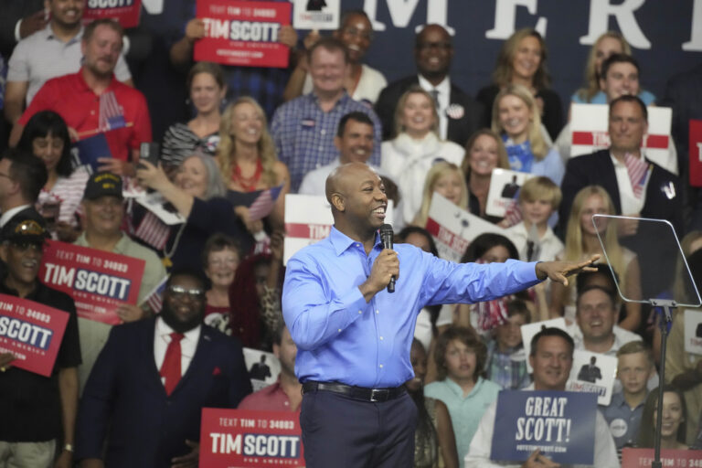 Tim Scott Launches 2024 Presidential Bid Seeking Optimistic Contrast With Other Top Rivals