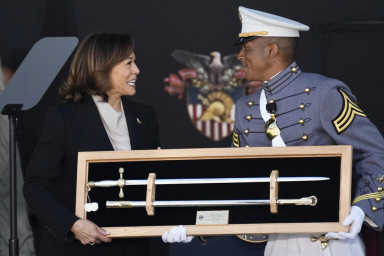 VP Harris Praises Cadets’ Sacrifice in West Point’s 1st Commencement Speech by a Woman