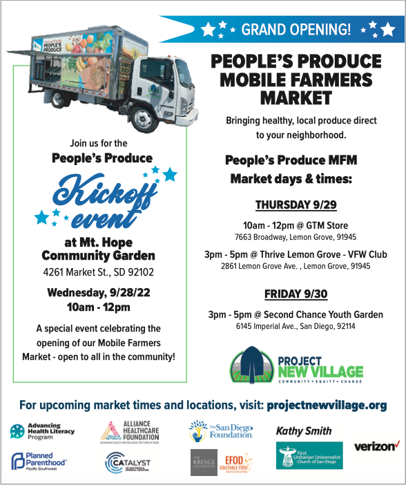 Project New Village’s Mobile Farmers Market Hits the Streets