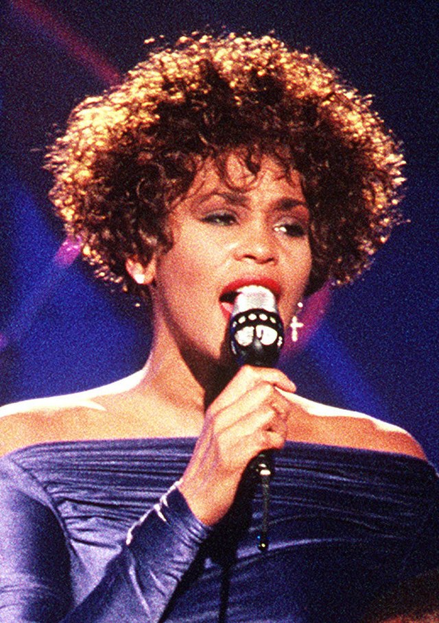 Whitney Houston performing Greatest Love of All