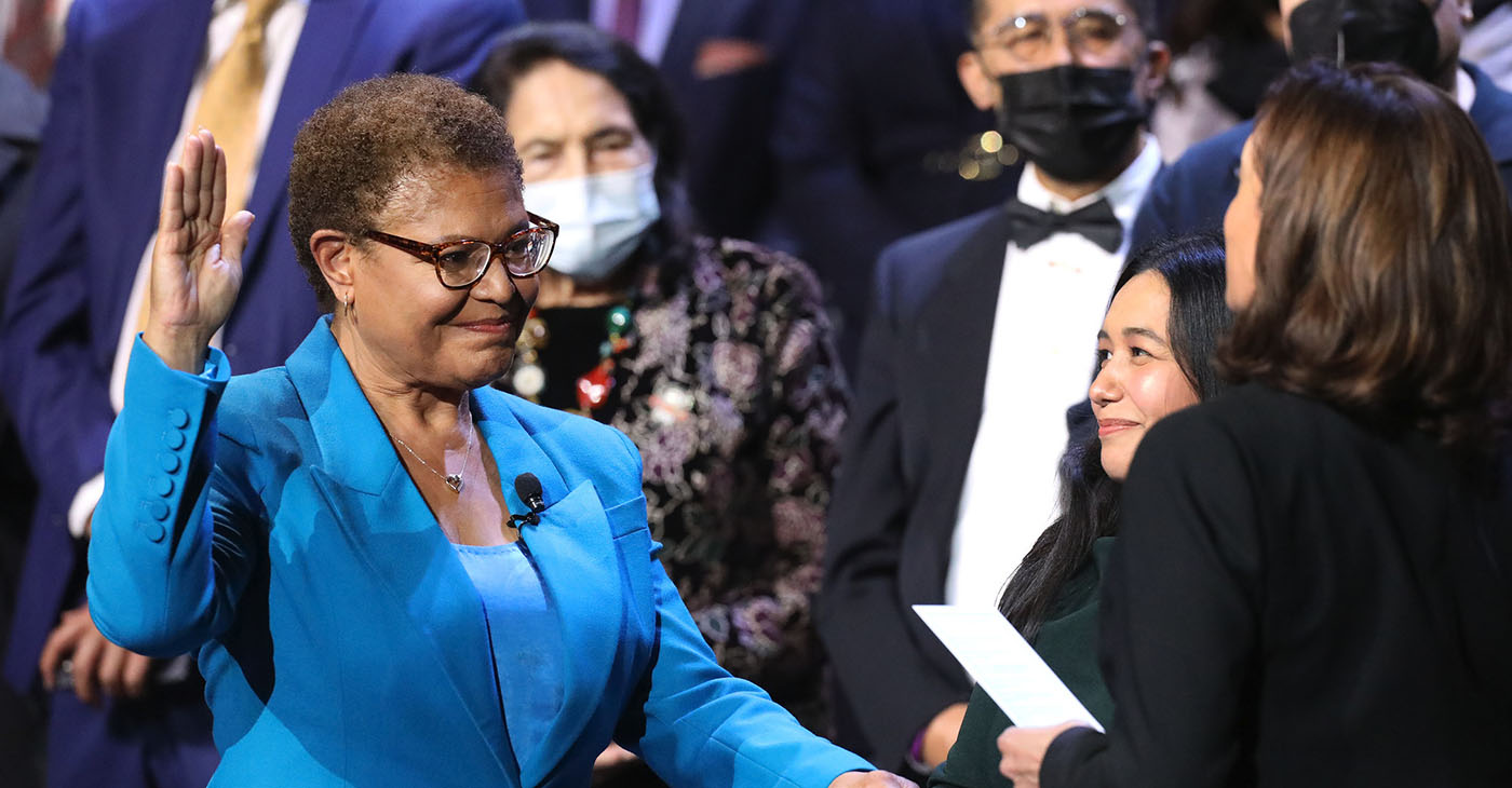 Los Angeles Mayor Karen Bass Is Sworn-in, Focuses On Homelessness - The ...