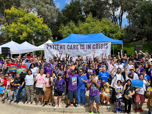 Hundreds of Healthcare Workers Hold Labor Day Rally in La Mesa